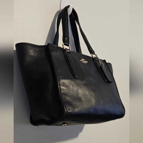 Coach 2 WAY Handbag Black Leather Shoulder Mini Bag - Picture 9 of 16